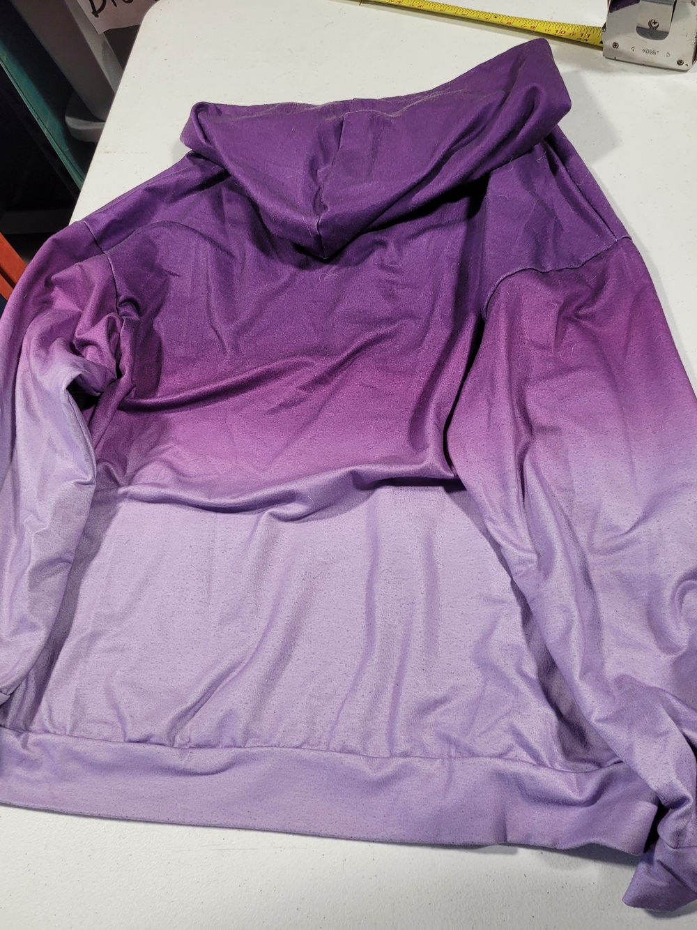 Purple Ombre Hooded Pullover Sweater - Unbranded - Picture 3 of 3